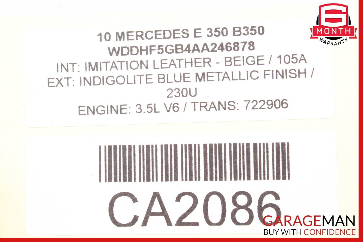 08-17 Mercedes W212 E350 C300 CLS550 SLK350 Trunk Lid Latch Lock Actuator OEM