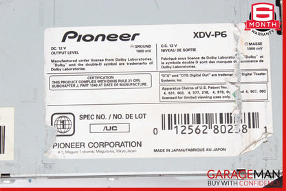 2008 Maserati Quattroporte Pionner XDV-P6 Disc Multi DVD/Video CD OEM