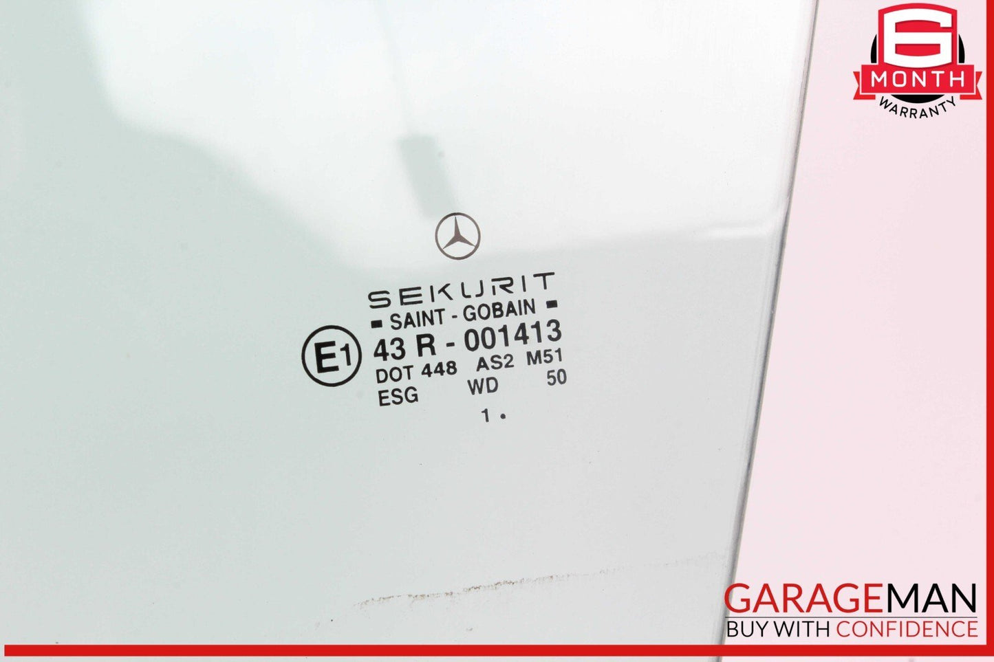03-12 Mercedes R230 SL500 SL55 AMG Front Left Driver Side Door Window Glass OEM