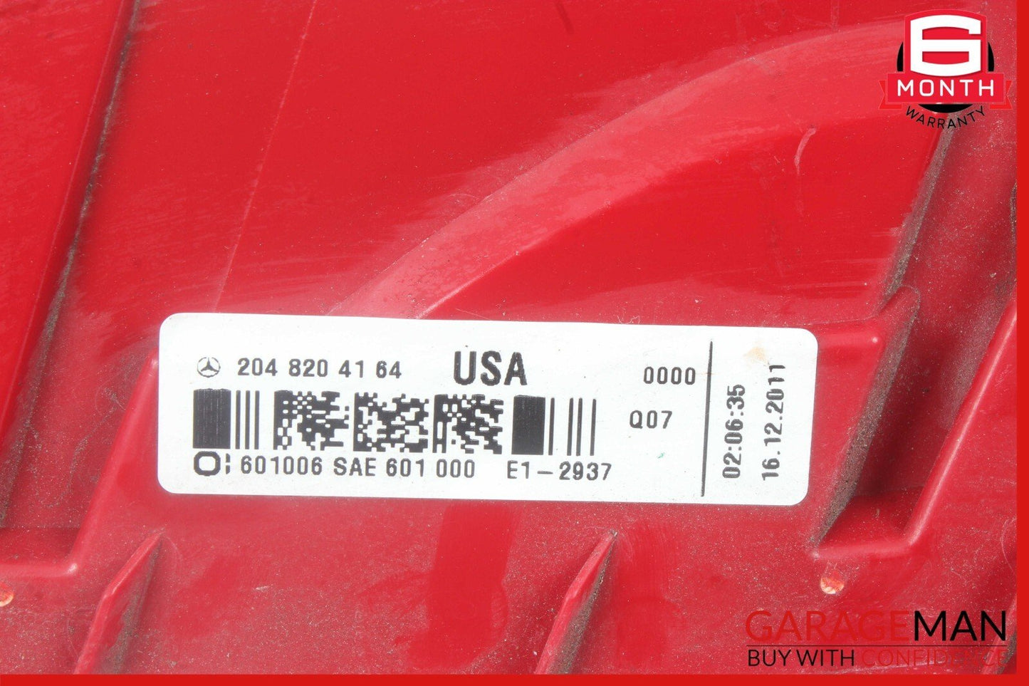 12-14 Mercedes W204 C250 C300 C350 Tail Light Lamp LED Right Passenger Side OEM