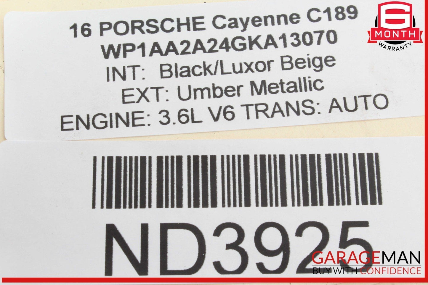 10-16 Porsche Cayenne 958 Panamera Right Side Intake Camshaft 03H109087D OEM