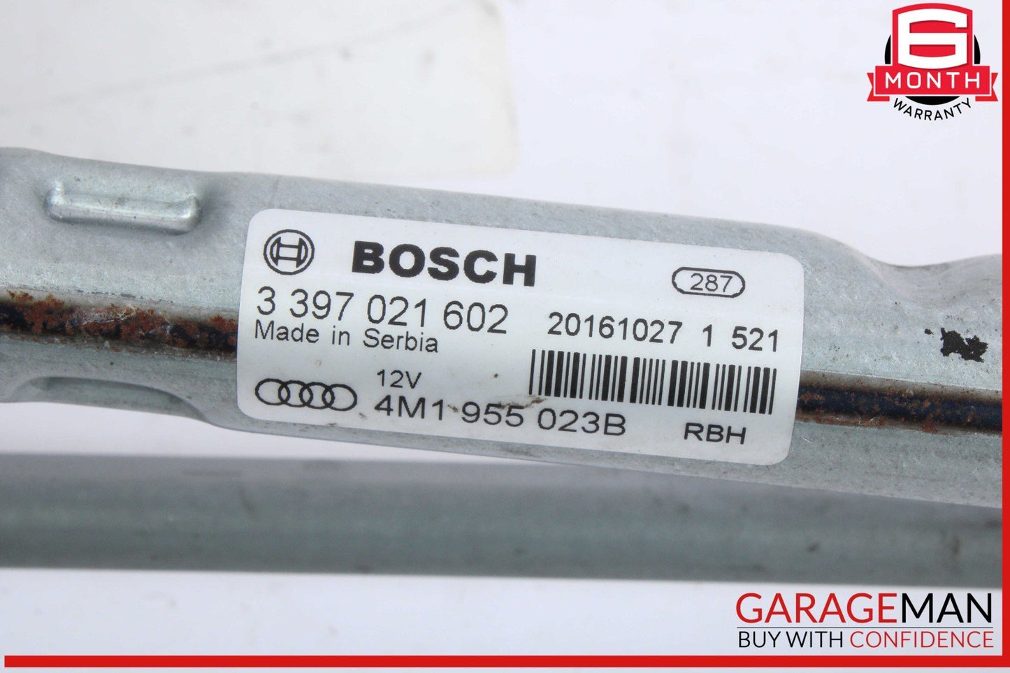 17-19 Audi Q7 Windshield Washer Wiper Motor Linkage Bosch 4M1955023B OEM
