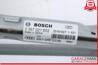 17-19 Audi Q7 Windshield Washer Wiper Motor Linkage Bosch 4M1955023B OEM