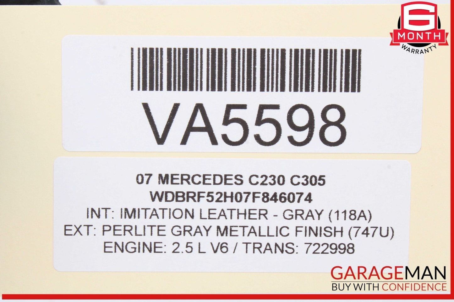 05-13 Mercedes W203 C230 ML350 Front Left Side Engine Timing Chain Cover Plate
