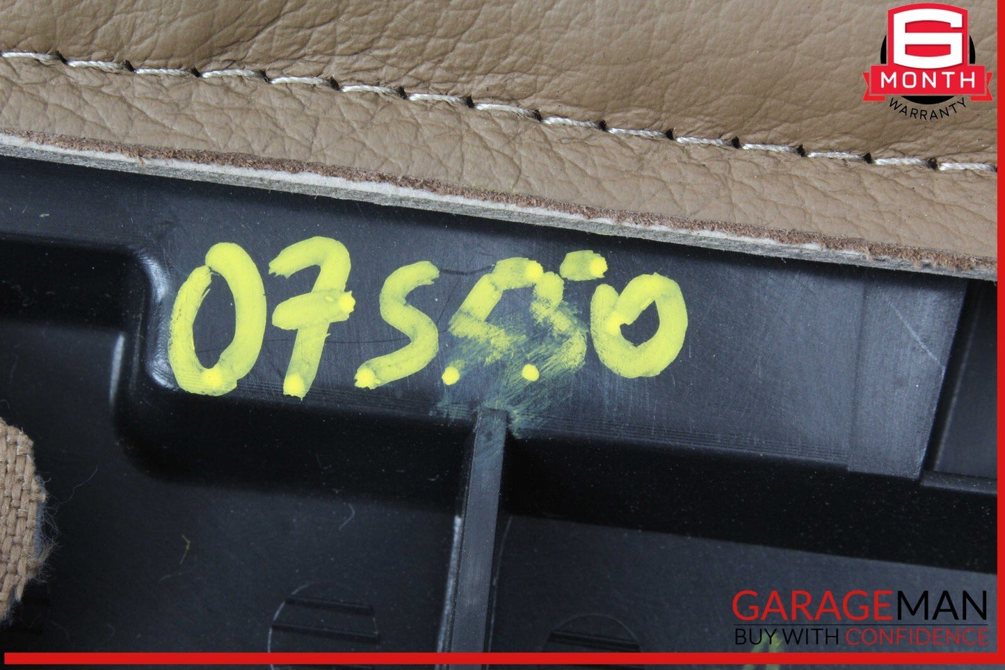 07-09 Mercedes W221 S550 S600 Rear Seat Cushion Armrest Top Cover Brown OEM