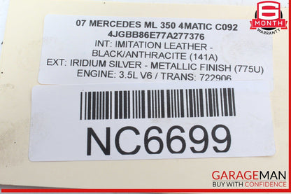 06-11 Mercedes W164 ML350 4MATIC 3.5L Front Right Side Exhaust Manifold Header