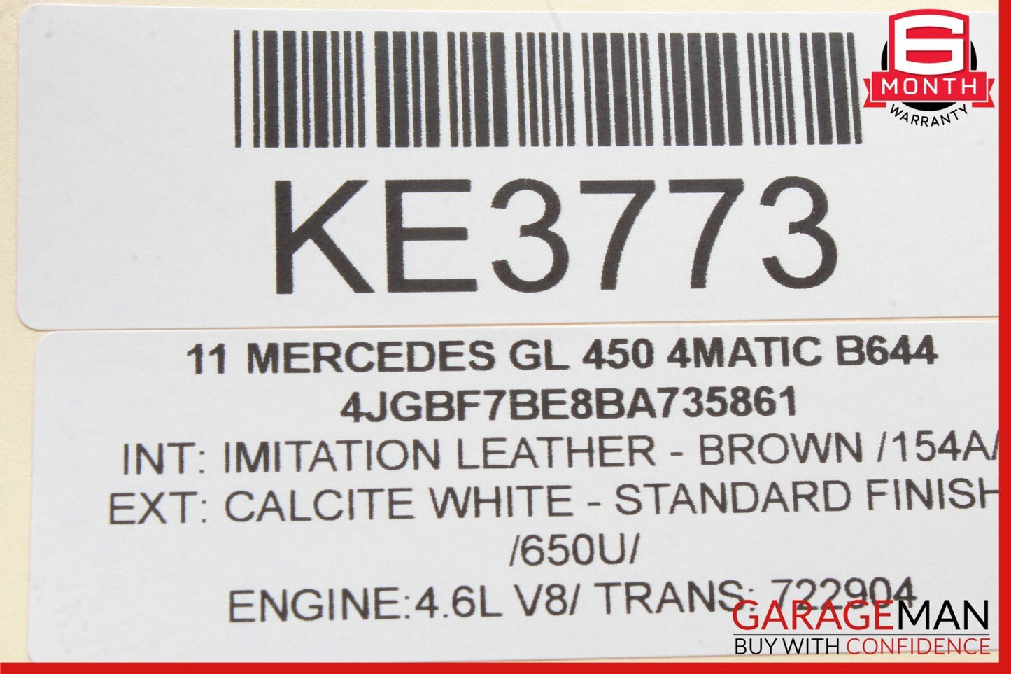 06-13 Mercedes W164 ML350 GL350 R500 Rear A/C Heater Climate Control Switch