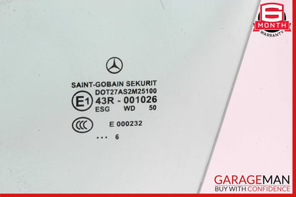 03-12 Mercedes R230 SL550 SL55 AMG Front Left Side Door Window Glass Clear