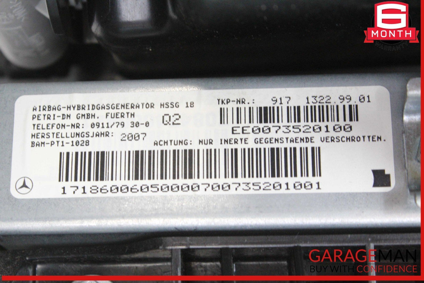 05-11 Mercedes R171 SLK280 Front Right Side Dash Glove Box w/ Knee Air Bag OEM