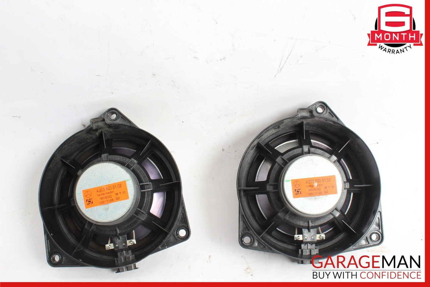 03-09 Mercedes W209 CLK350 C230 Front Door Audio Sound Speakers Set of 2 Pc