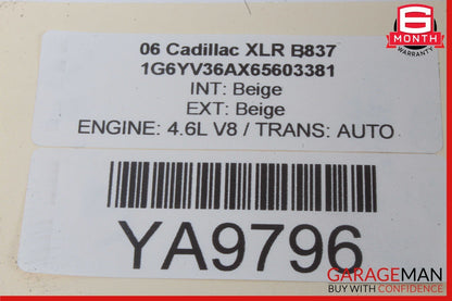 06-08 Cadillac XLR Instrument Cluster Speedometer 10371112 OEM