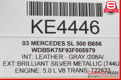 03-12 Mercedes R230 SL500 SL550 SL55 AMG Door Control Module Right Side OEM