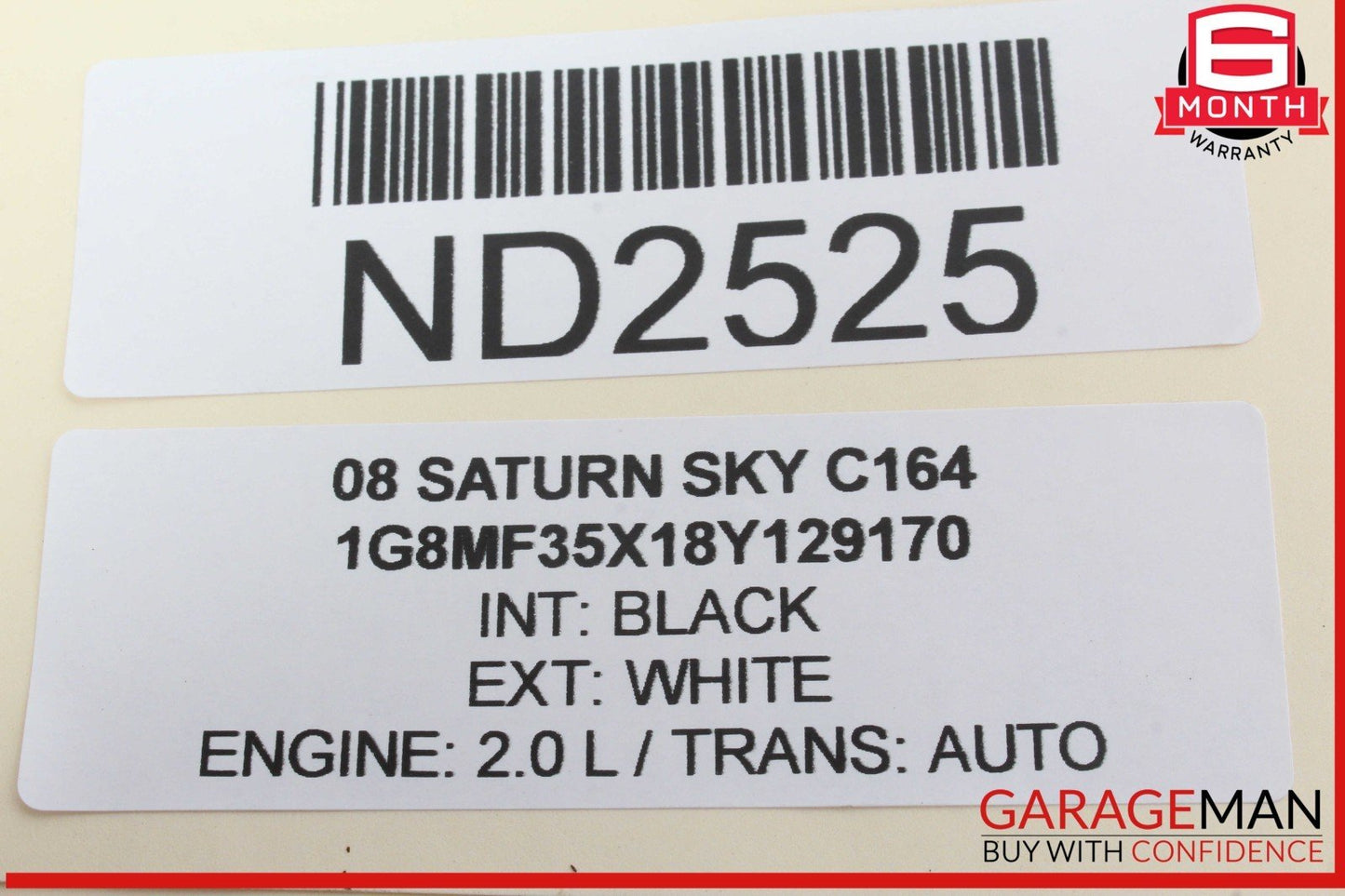 07-10 Saturn Sky Front Left Driver Side Upper Control Arm 15222274 OEM