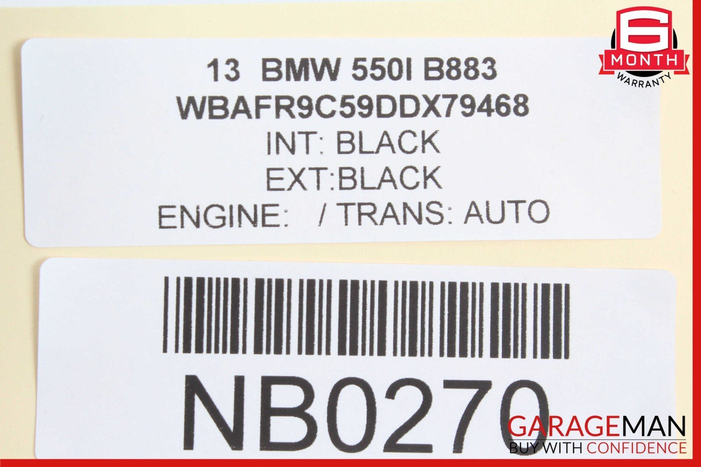 11-16 BMW 525i 535i 550i Instrument Panel Dash Trim Cover w/ Engine Start/Stop