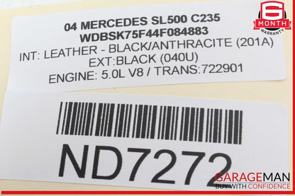 03-12 Mercedes R230 SL500 SL55 AMG Front Left Door Control Module 2308204726 OEM