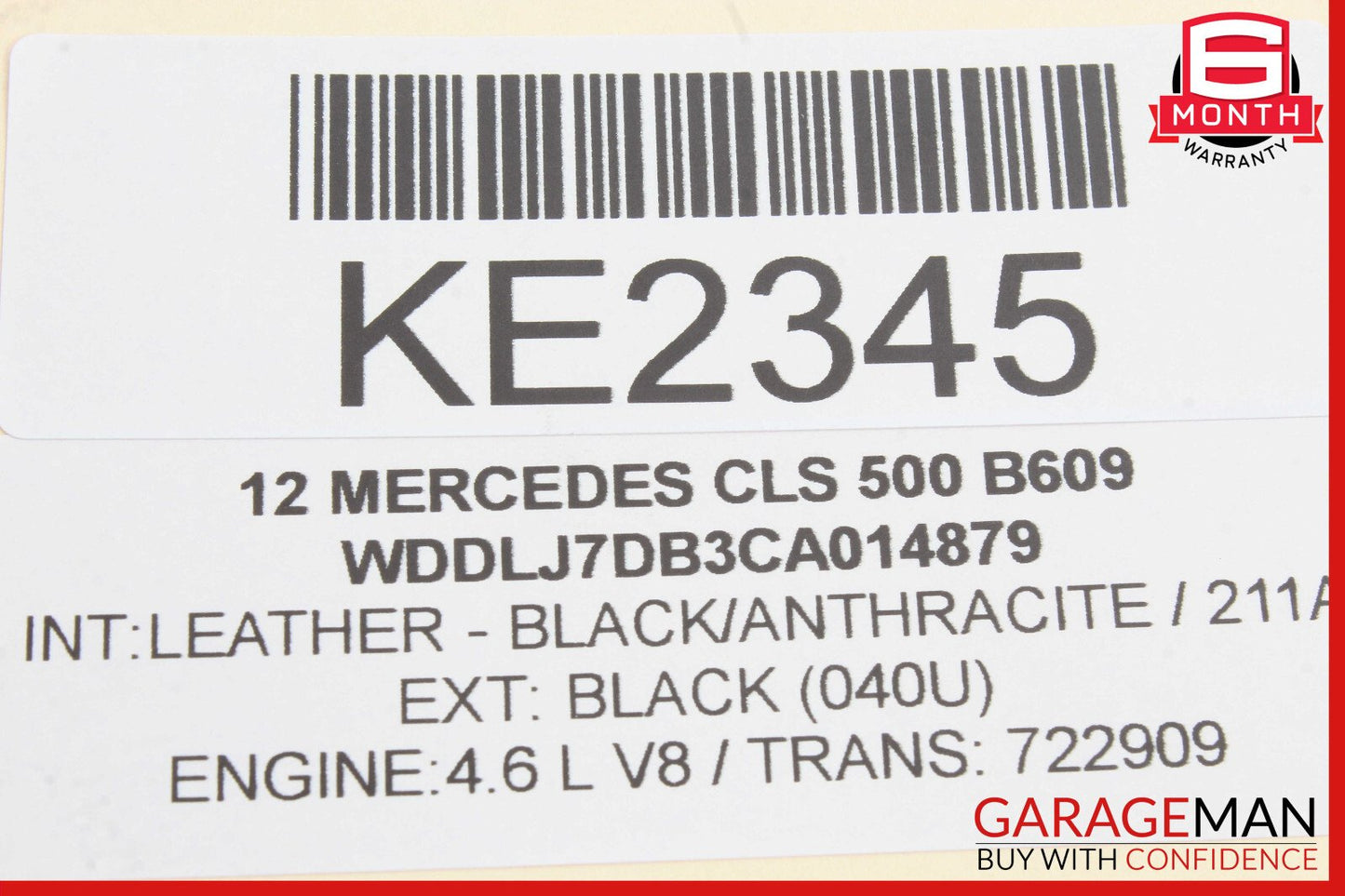 11-20 Mercedes W218 CLS550 E550 S550 Left Side Engine Cylinder Head Valve Cover