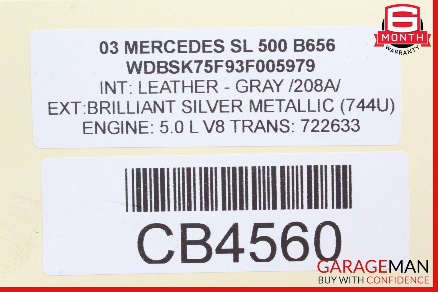 03-06 Mercedes R230 SL500 SL600 Rear Right Spindle Knuckle Hub Bearing Assy