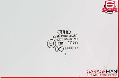 17-24 Audi A4 Allroad Front Left Driver Side Door Window Glass 8W0845201 OEM