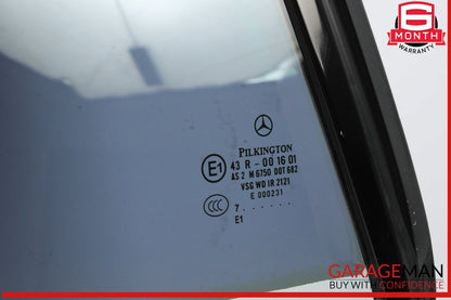 07-14 Mercedes W216 CL550 CL600 Rear Right Side Door Quarter Window Glass OEM