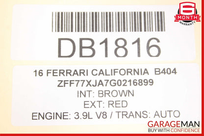 15-18 Ferrari California T Front Lower Suspension Support Bracket Frame OEM