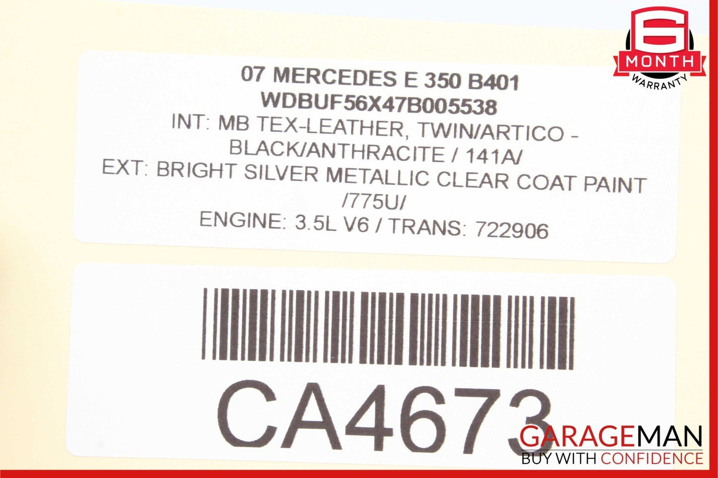 03-09 Mercedes W211 E350 E63 AMG Front Left Door Window Regulator Motor Unit