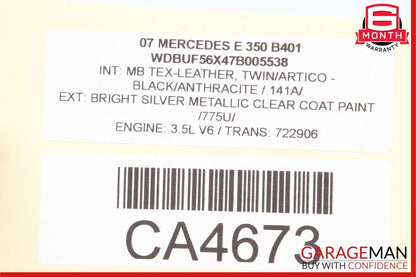 03-09 Mercedes W211 E350 E63 AMG Front Left Door Window Regulator Motor Unit
