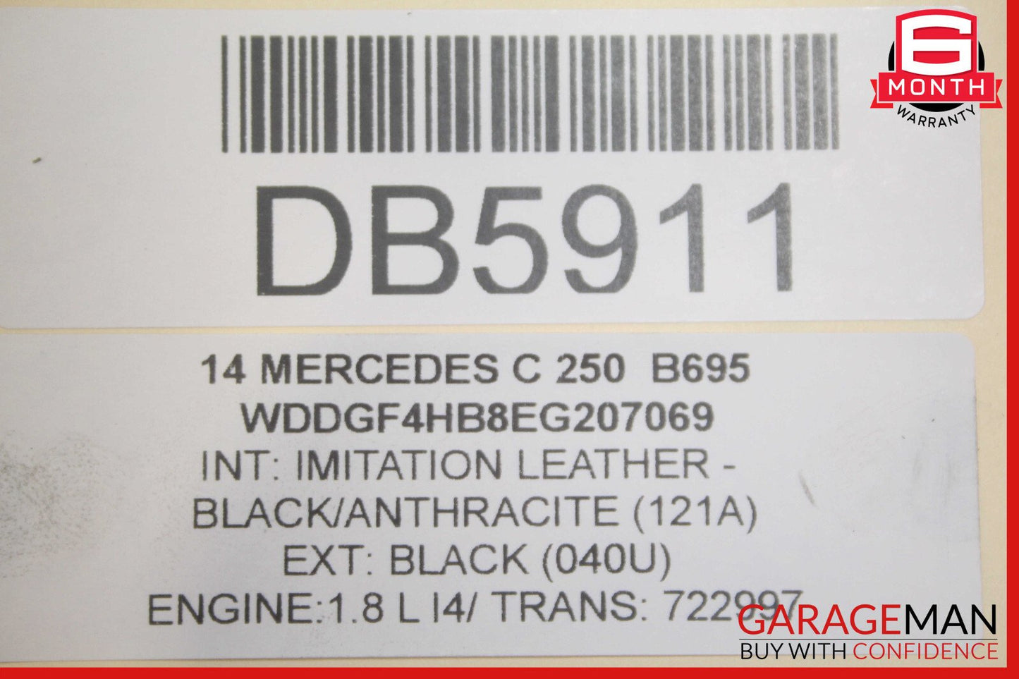 08-14 Mercedes W204 C250 C300 C350 RWD Power Steering Rack and Pinion OEM
