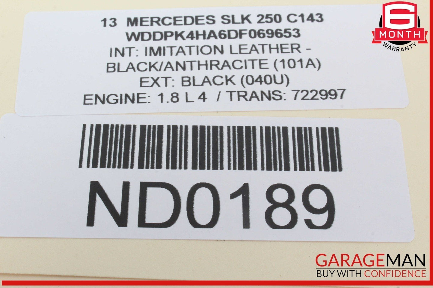 12-20 Mercedes R172 SLK250 SLC300 Right Passenger Side Dash Airbag Air Bag OEM