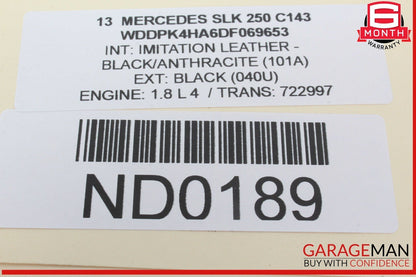 12-20 Mercedes R172 SLK250 SLC300 Right Passenger Side Dash Airbag Air Bag OEM
