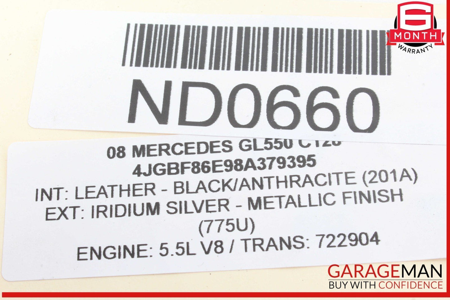 06-09 Mercedes X164 GL550 GL450 Rear Bumper Parking Sensor Wire Harness PDC OEM