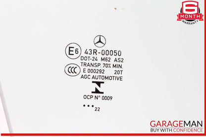 16-22 Mercedes X253 GLC300 4MATIC Front Right Passenger Door Window Glass OEM