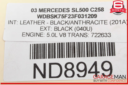 00-08 Mercedes R230 SL500 ABC Pressure Relief Valve Hydraulic Suspension OEM