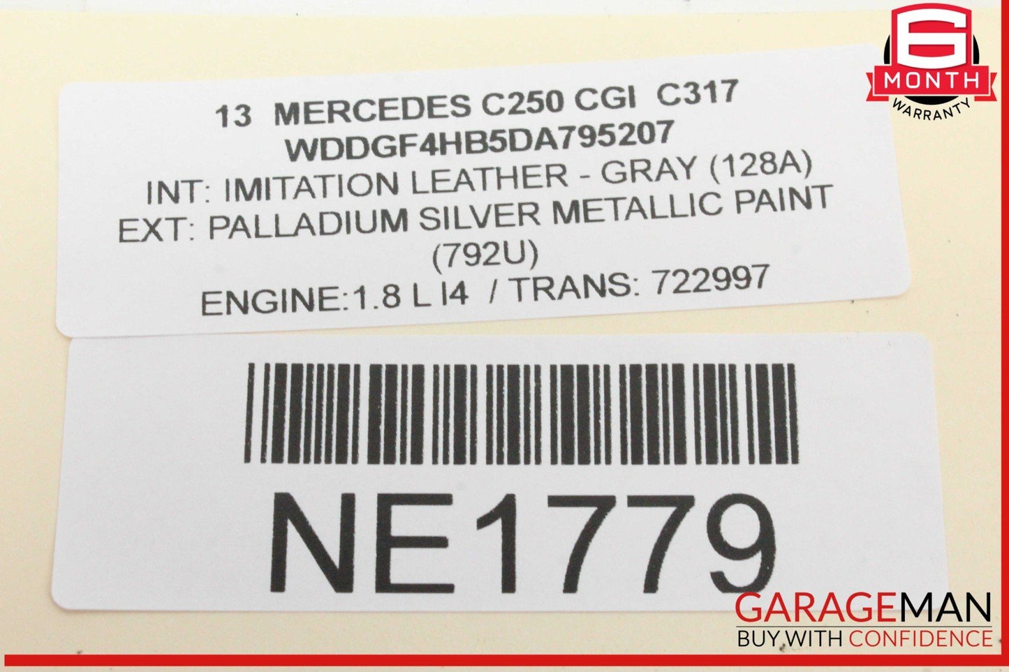 12-14 Mercedes W204 C250 CGI Front Right Passenger Side Dash Airbag Air Bag OEM