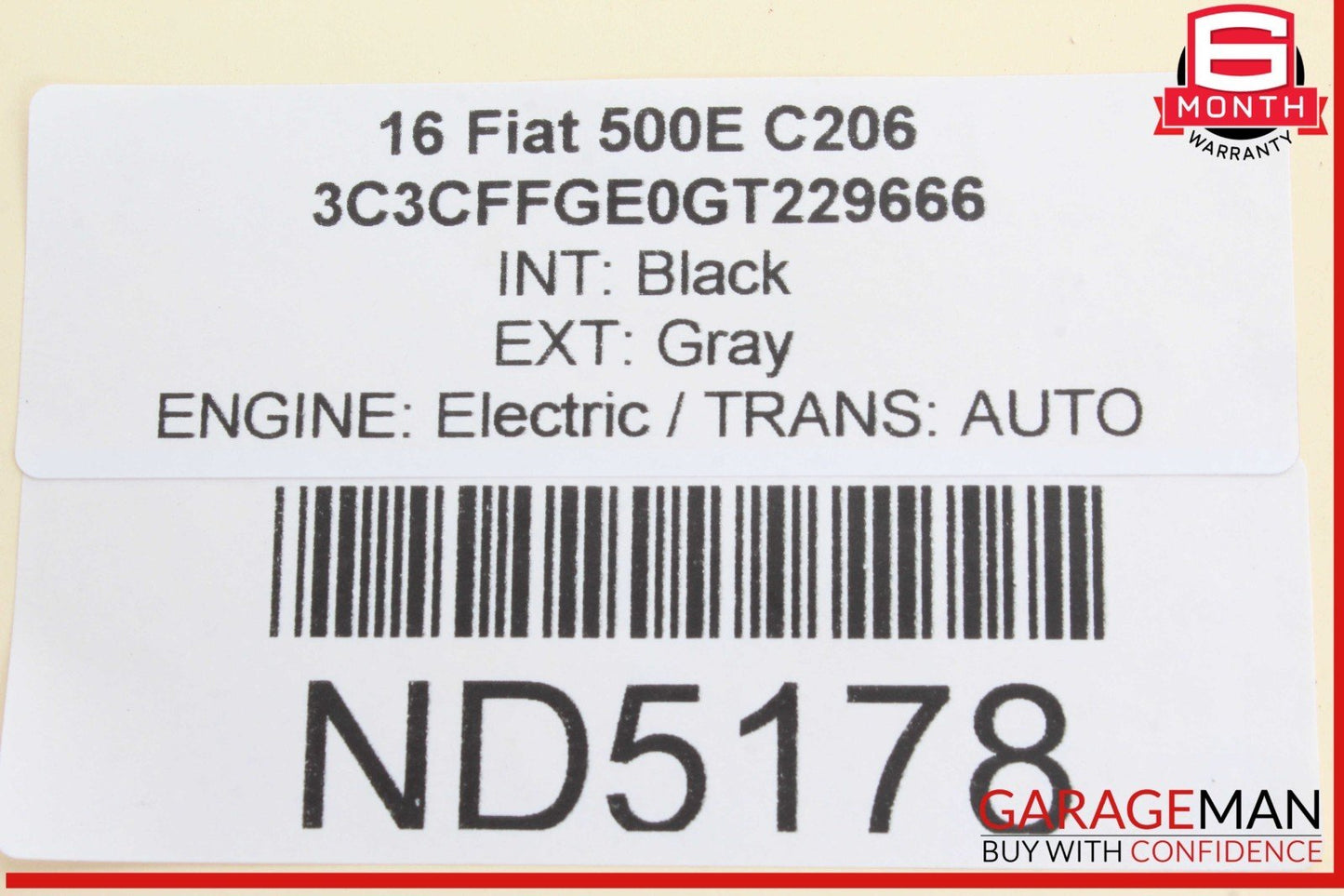 12-19 Fiat 500E Front Right Passenger Side Lower Suspension Control Arm OEM