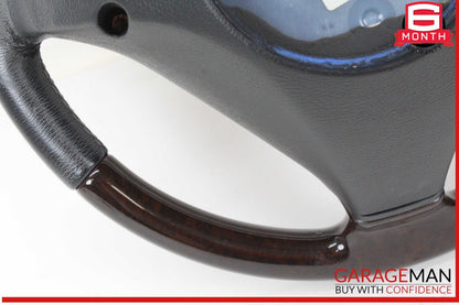 05-08 Mercedes R171 SLK280 Front Left Driver Side Steering Wheel Wood Black OEM