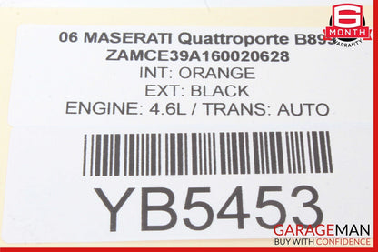 03-08 Maserati Quattroporte M139 Rear Left or Right Side Seat Belt OEM