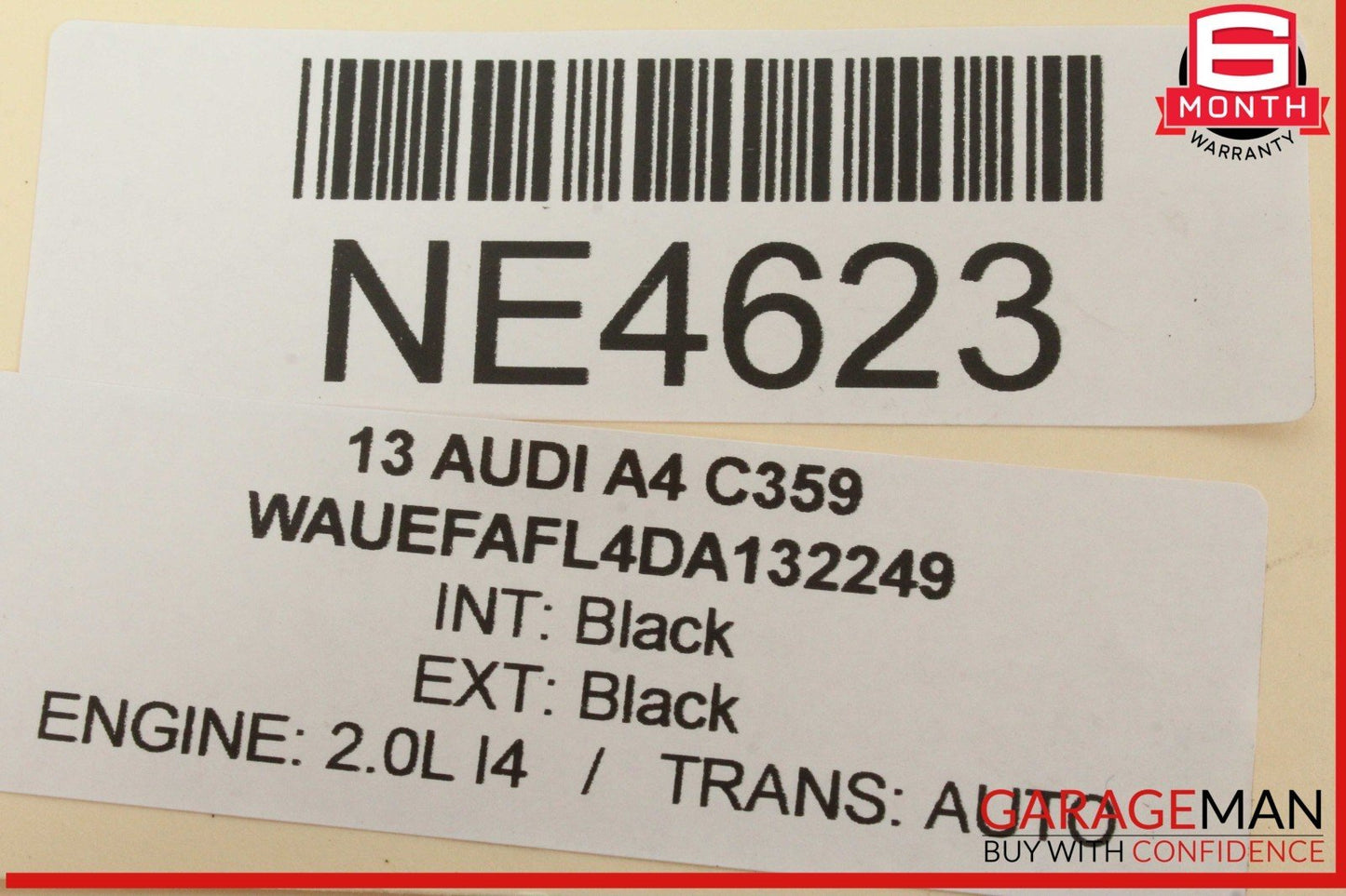 09-16 Audi A4 A5 Front Left Driver Side Exterior Door Handle Black 8T0837885 OEM