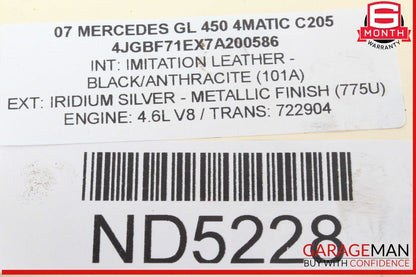 05-13 Mercedes X164 GL450 4MATIC Front Left Side Engine Timing Chain Cover Plate