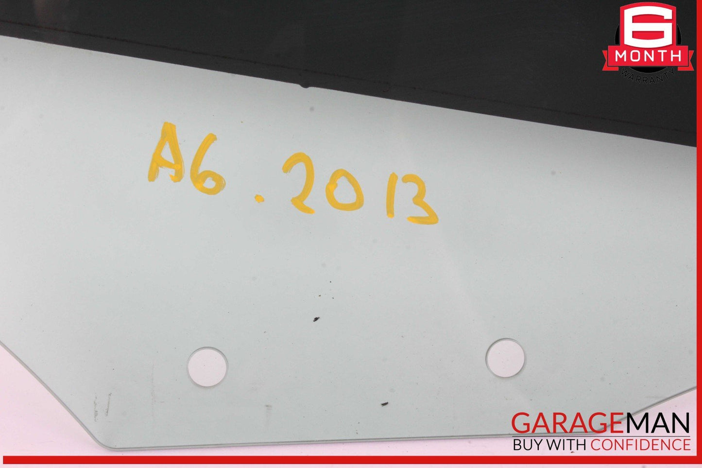 12-18 Audi A6 Rear Left Side Door Window Auto Glass OEM