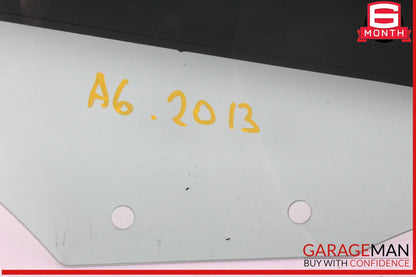 12-18 Audi A6 Rear Left Side Door Window Auto Glass OEM
