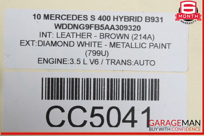 10-13 Mercedes W221 S400 Hybrid Radiator A/C Air Conditioning Condenser Assy OEM