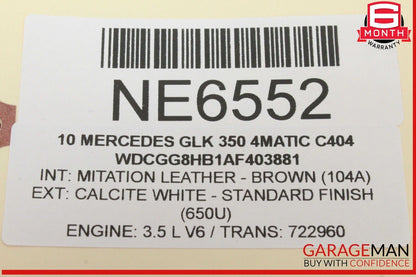 10-15 Mercedes X204 GLK350 4MATIC Right Passenger Side Exterior Door Handle OEM