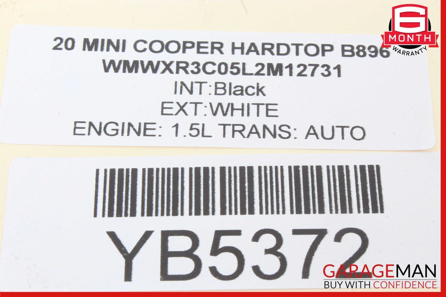 20-24 Mini Cooper Rear Right Passenger Side Seat Belt Retractor OEM