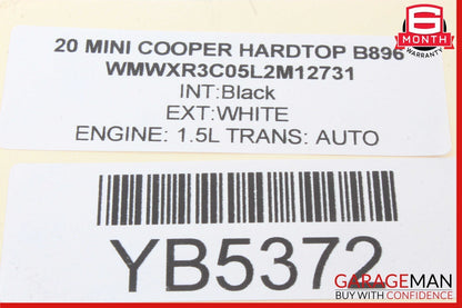 20-24 Mini Cooper Rear Right Passenger Side Seat Belt Retractor OEM