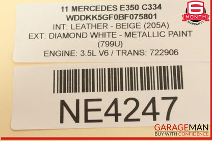08-18 Mercedes W212 E350 C350 Rear Right Side Spindle Knuckle Hub Bearing OEM