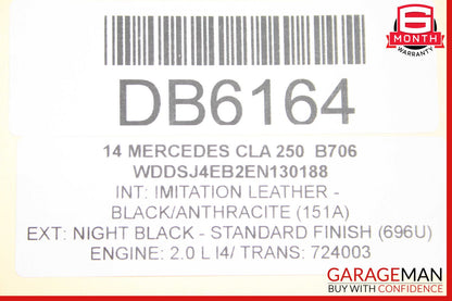 12-20 Mercedes W117 CLA250 SLK250 Engine Radiator Cooling Fan Motor Shroud Assy