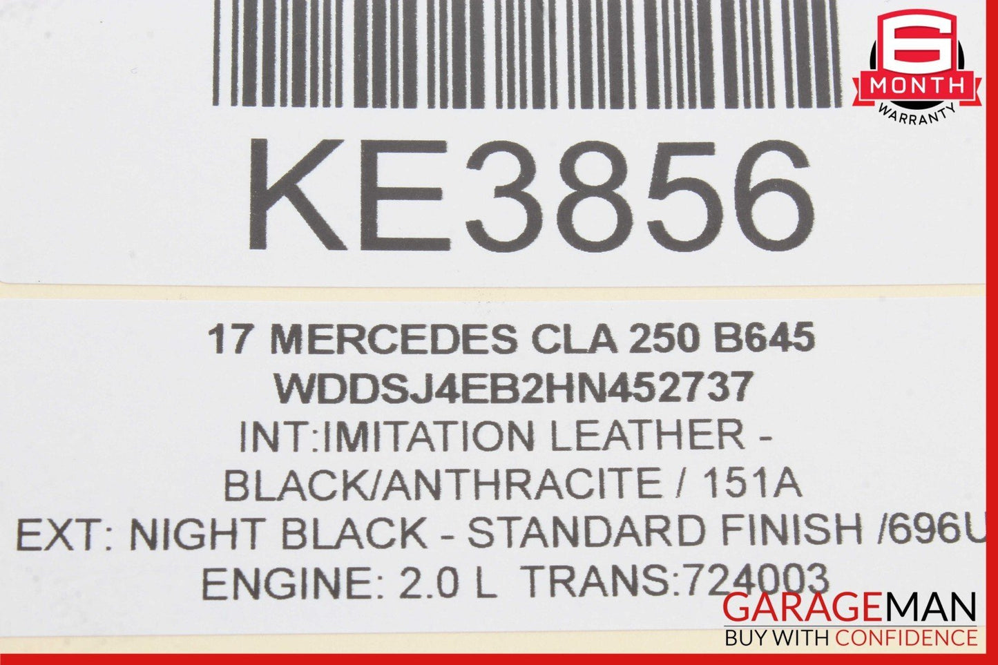 14-18 Mercedes W117 CLA250 Rear Left Driver Side Door Lock Latch Actuator OEM