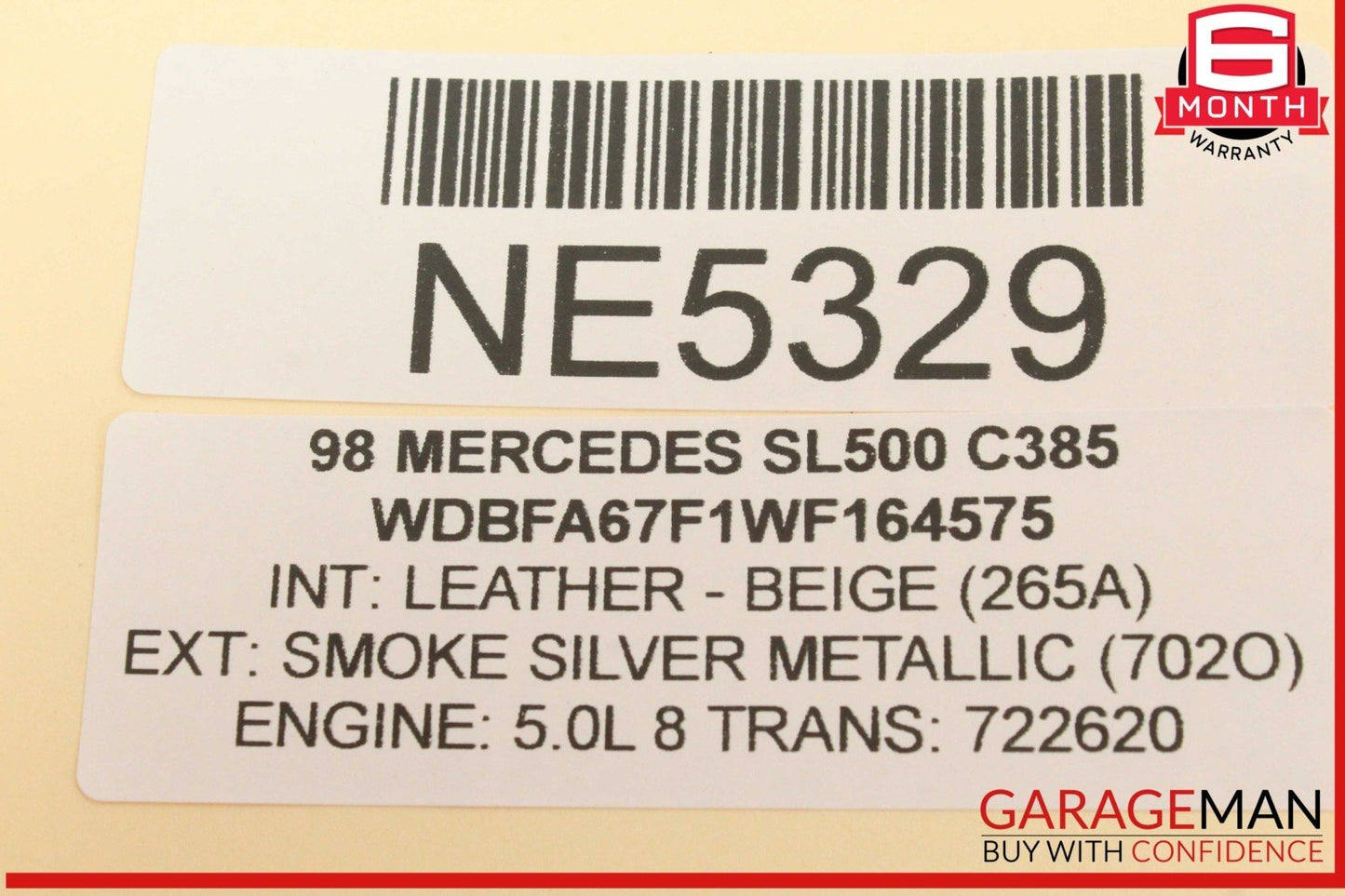 90-02 Mercedes R129 SL500 500SL Front Right Side Seat Control Switch Module OEM