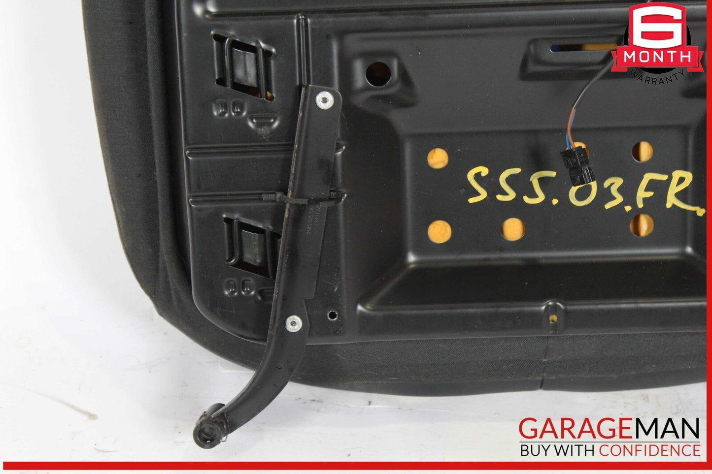 03-06 Mercedes W220 S55 S65 AMG Front Right Bottom Lower Seat Cushion Black OEM