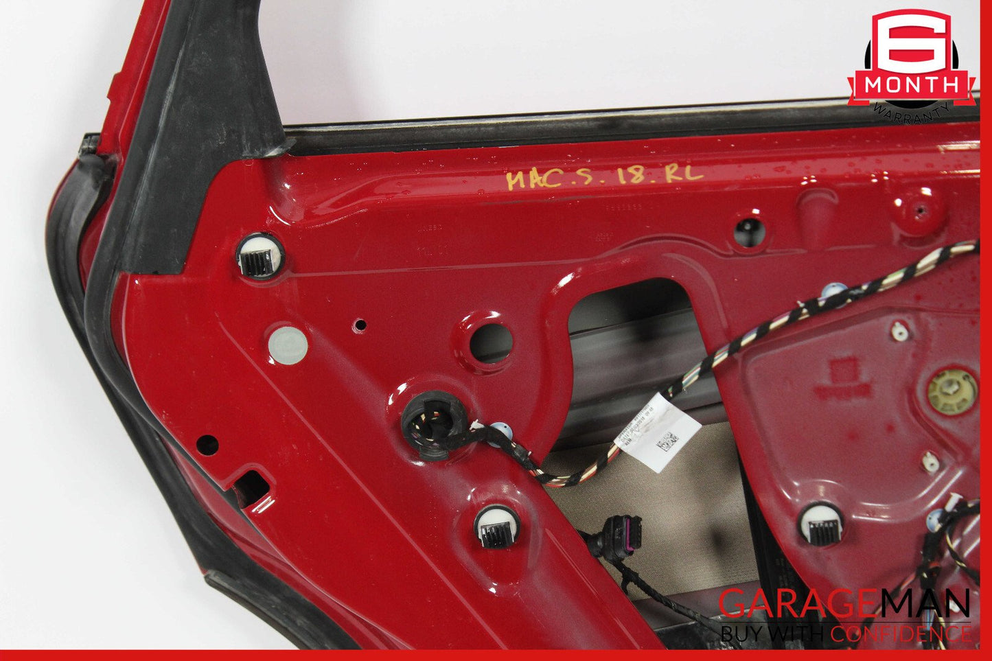 15-23 Porsche Macan Rear Left Driver Side Exterior Door Shell Red OEM